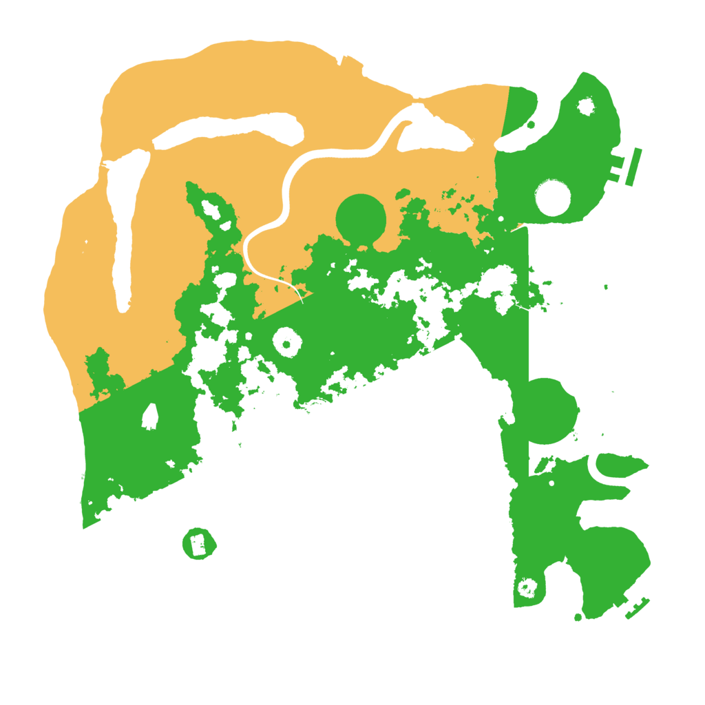 Biome Rust Map: Procedural Map, Size: 3700, Seed: 121819948