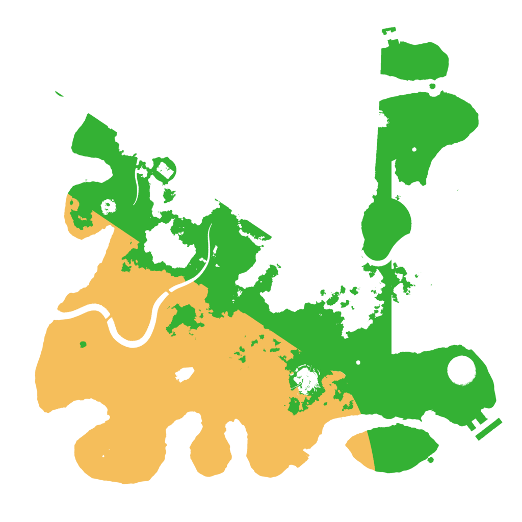 Biome Rust Map: Procedural Map, Size: 3500, Seed: 901054