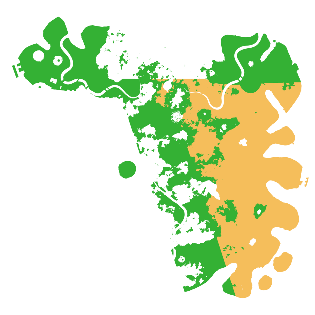 Biome Rust Map: Procedural Map, Size: 5000, Seed: 1228196322