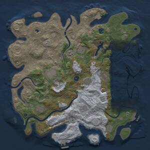 Thumbnail Rust Map: Procedural Map, Size: 4250, Seed: 338121271, 19 Monuments