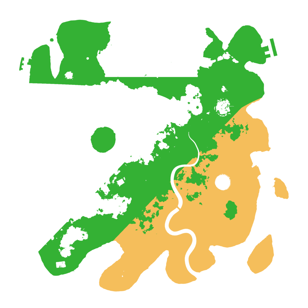 Biome Rust Map: Procedural Map, Size: 3500, Seed: 977950979