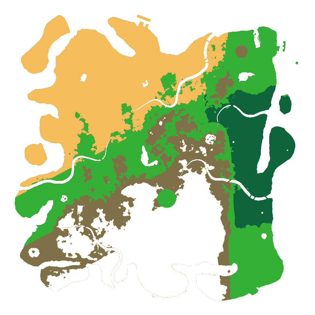 Biome Rust Map: Procedural Map, Size: 4500, Seed: 1350212567