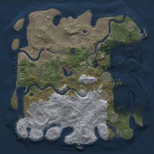 Thumbnail Rust Map: Procedural Map, Size: 4250, Seed: 1115095142, 19 Monuments