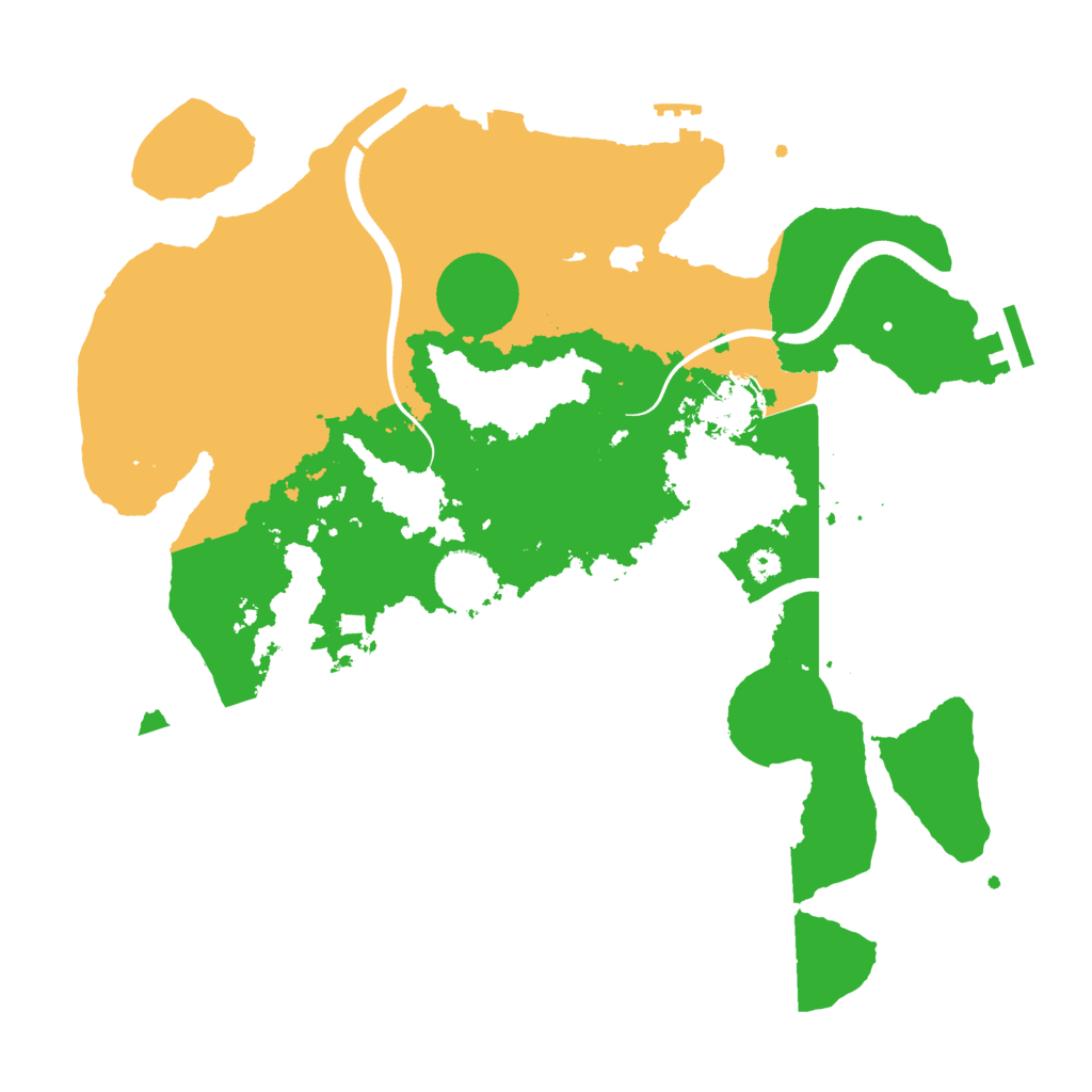 Biome Rust Map: Procedural Map, Size: 3500, Seed: 868575120