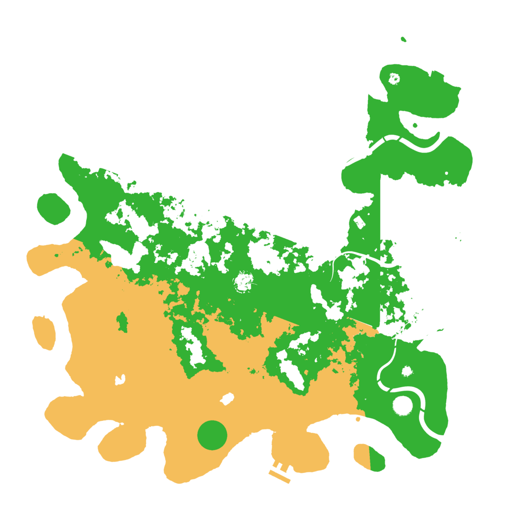 Biome Rust Map: Procedural Map, Size: 4500, Seed: 11026