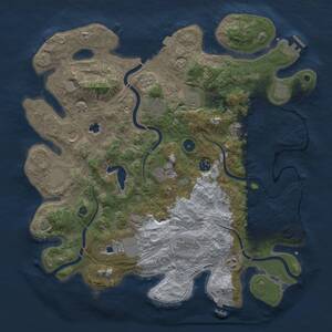 Thumbnail Rust Map: Procedural Map, Size: 4250, Seed: 1019609510, 17 Monuments