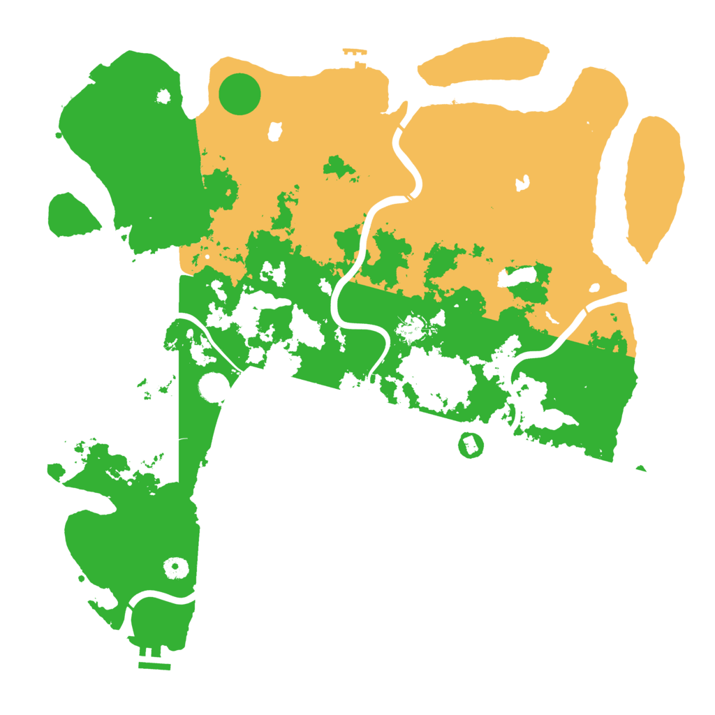 Biome Rust Map: Procedural Map, Size: 4500, Seed: 375519056