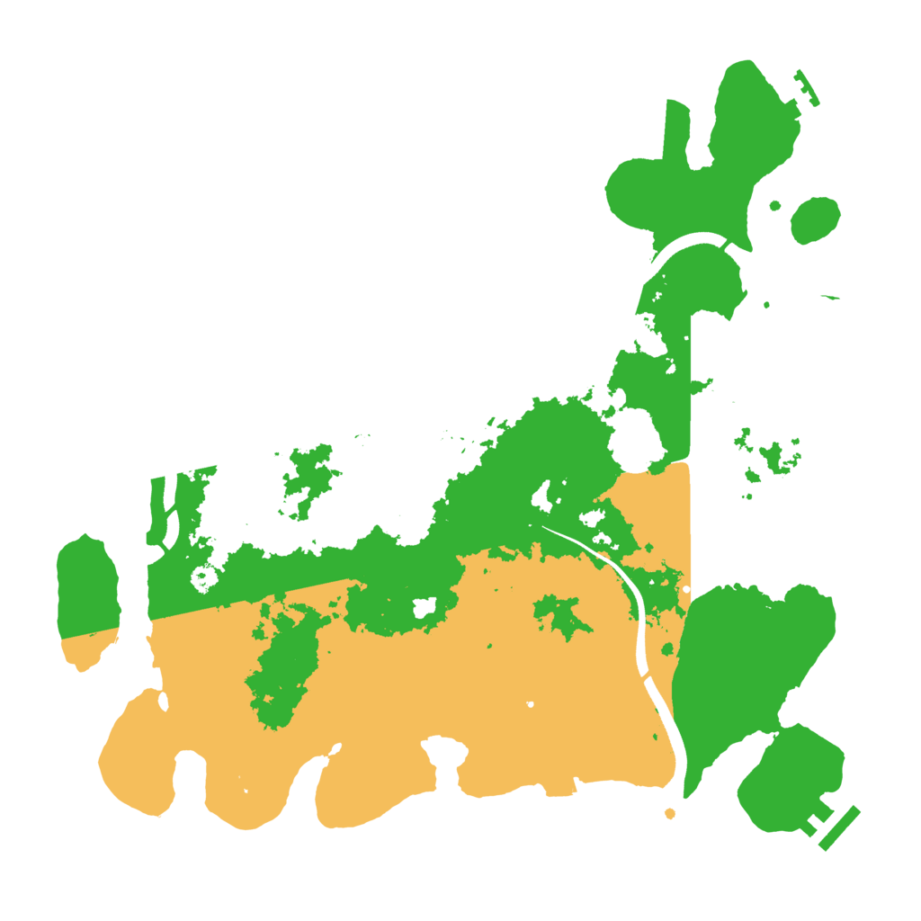 Biome Rust Map: Procedural Map, Size: 3500, Seed: 1198129371