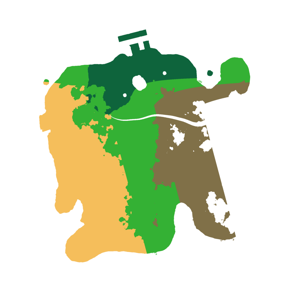 Biome Rust Map: Procedural Map, Size: 2100, Seed: 100119