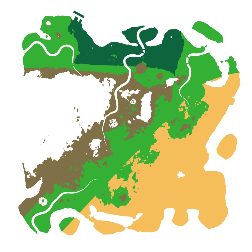 Biome Rust Map: Procedural Map, Size: 4300, Seed: 280505286