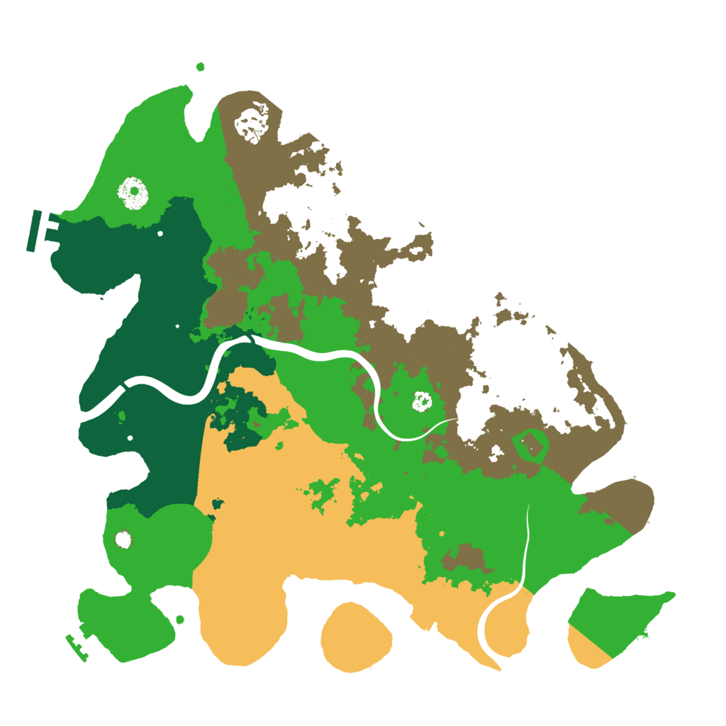 Biome Rust Map: Procedural Map, Size: 3500, Seed: 928651042