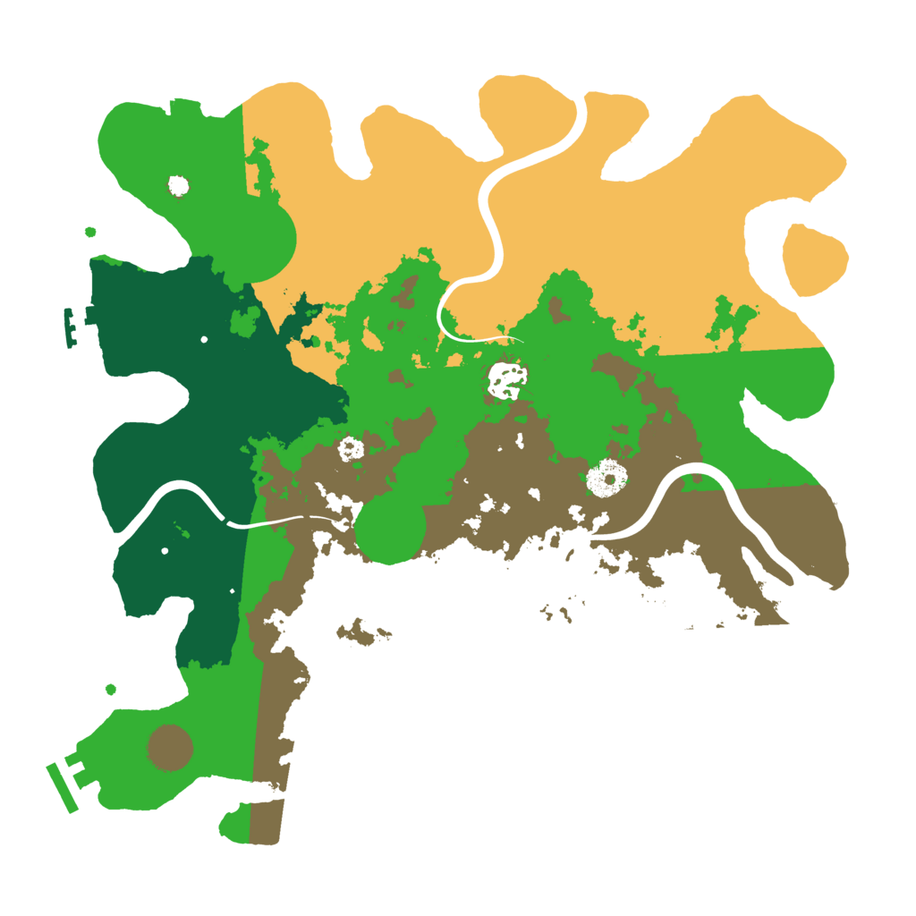 Biome Rust Map: Procedural Map, Size: 3500, Seed: 599203488