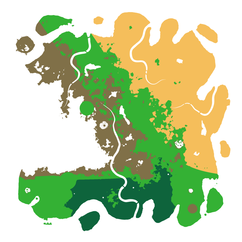 Biome Rust Map: Procedural Map, Size: 4500, Seed: 156251571