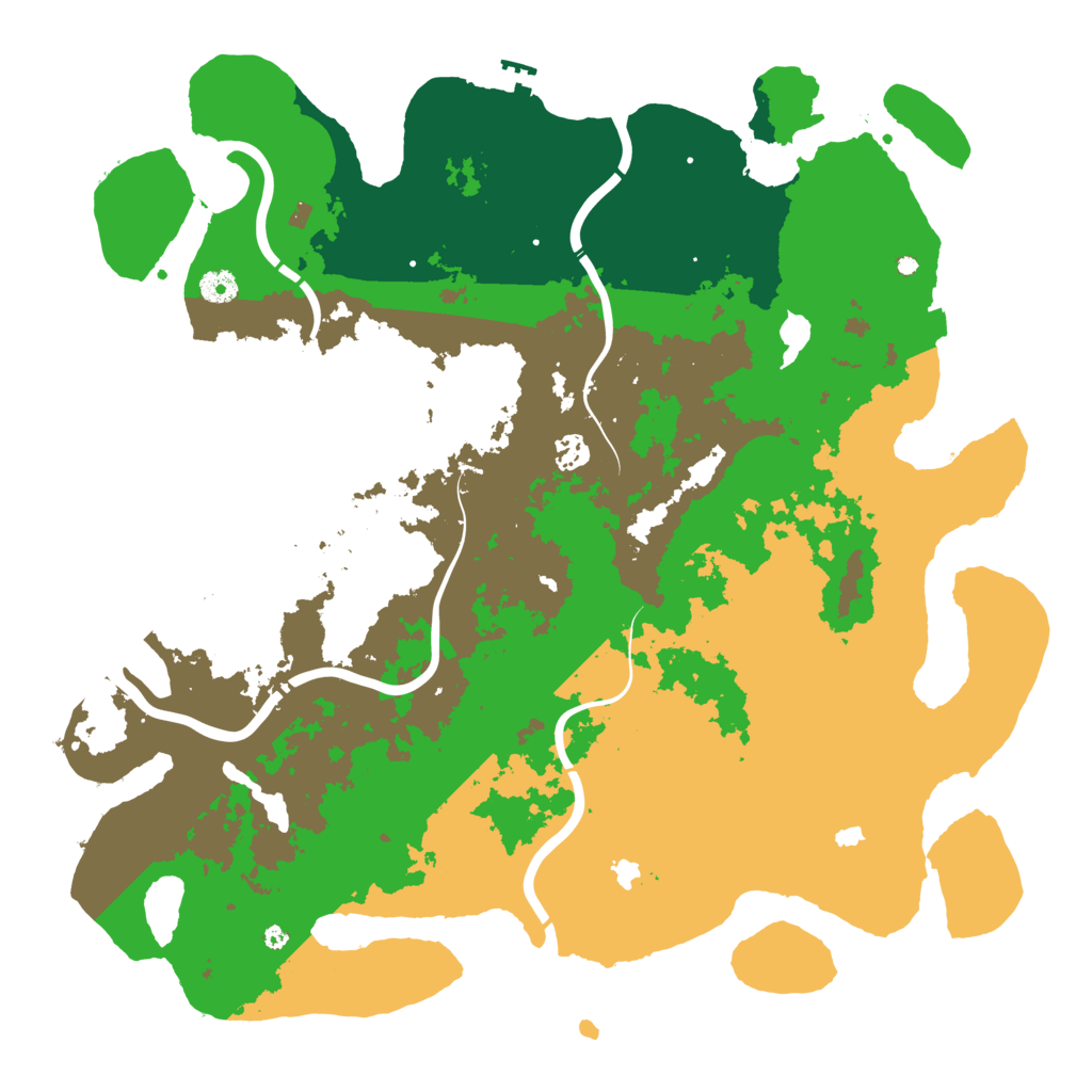 Biome Rust Map: Procedural Map, Size: 4500, Seed: 59873183