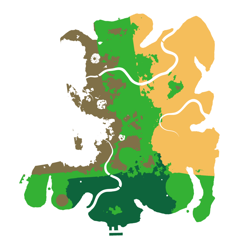 Biome Rust Map: Procedural Map, Size: 3600, Seed: 1597799157