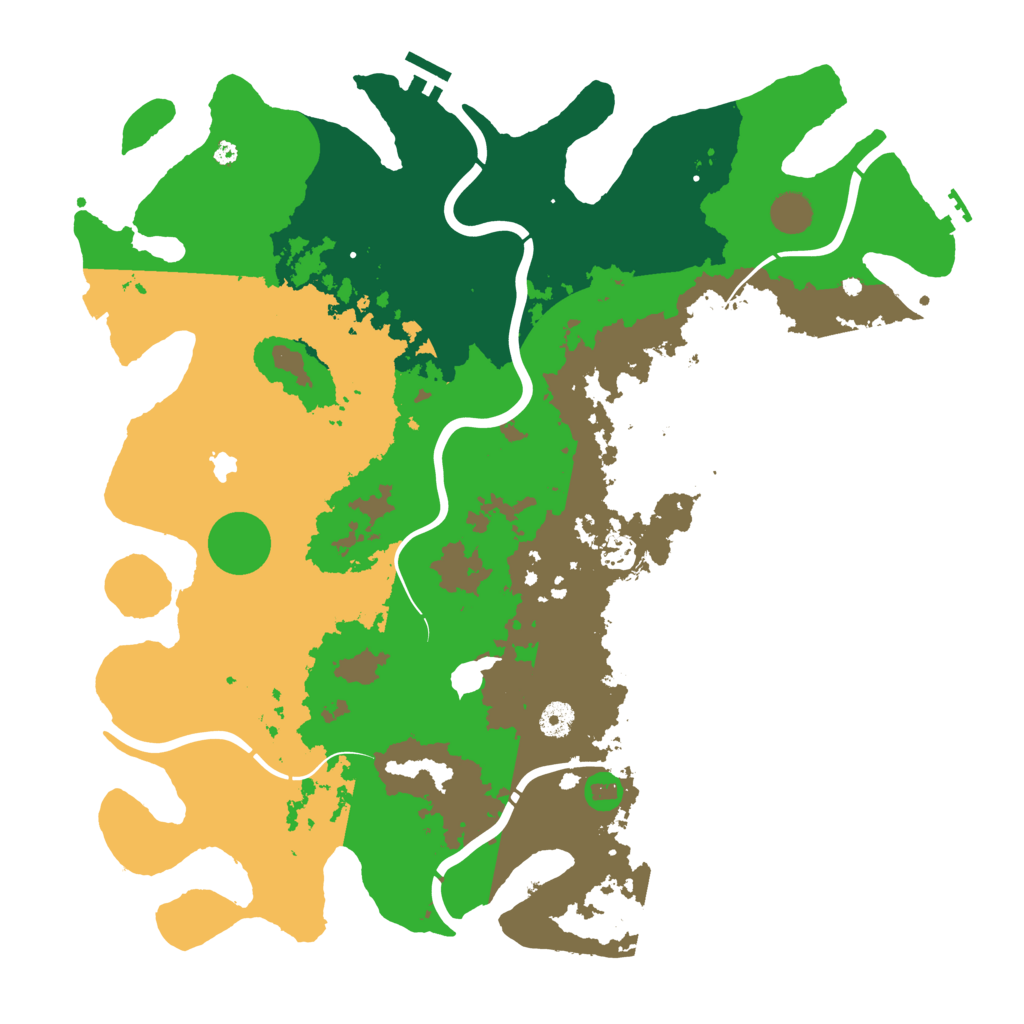 Biome Rust Map: Procedural Map, Size: 4300, Seed: 12166291
