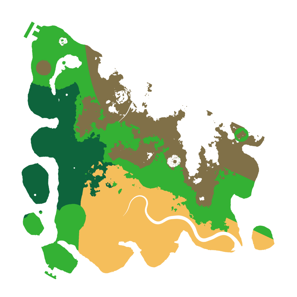 Biome Rust Map: Procedural Map, Size: 3500, Seed: 100563381