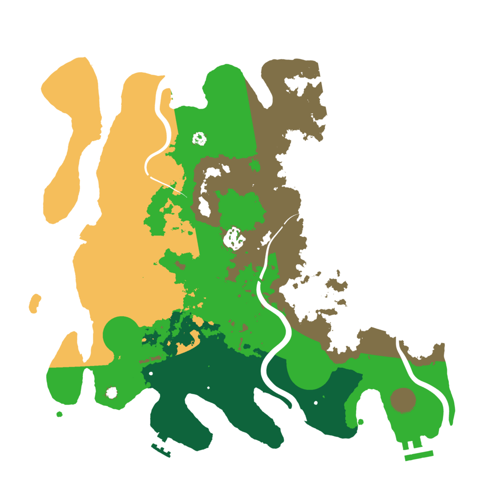 Biome Rust Map: Procedural Map, Size: 3500, Seed: 1790235214