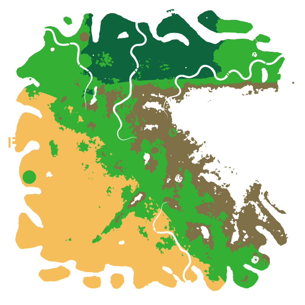 Biome Rust Map: Procedural Map, Size: 6000, Seed: 1267914217