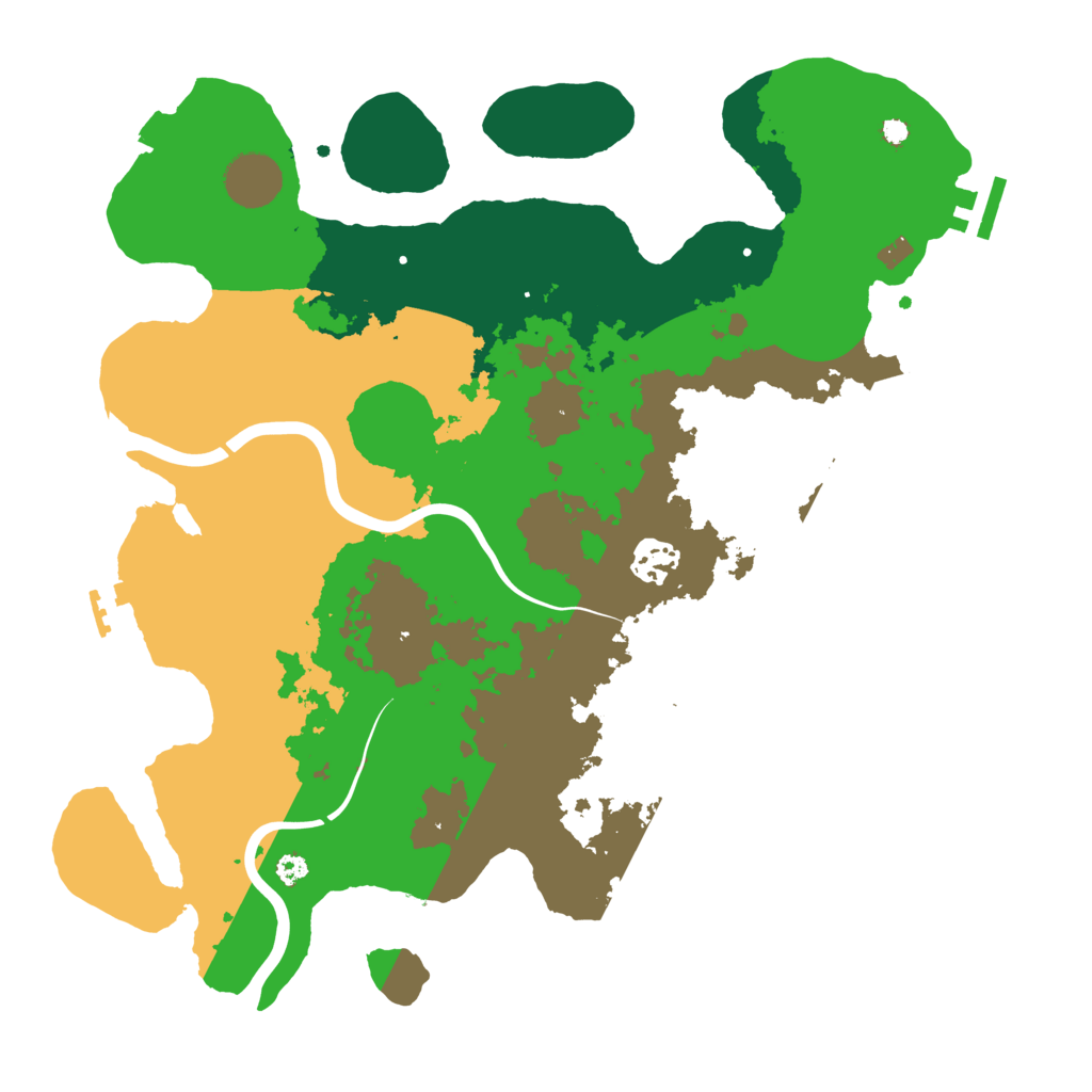 Biome Rust Map: Procedural Map, Size: 3500, Seed: 1005898274