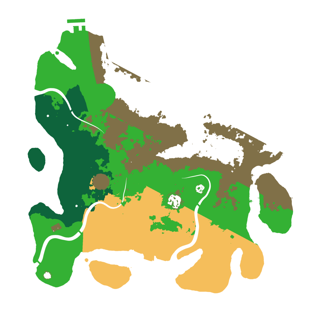 Biome Rust Map: Procedural Map, Size: 3500, Seed: 1451745521