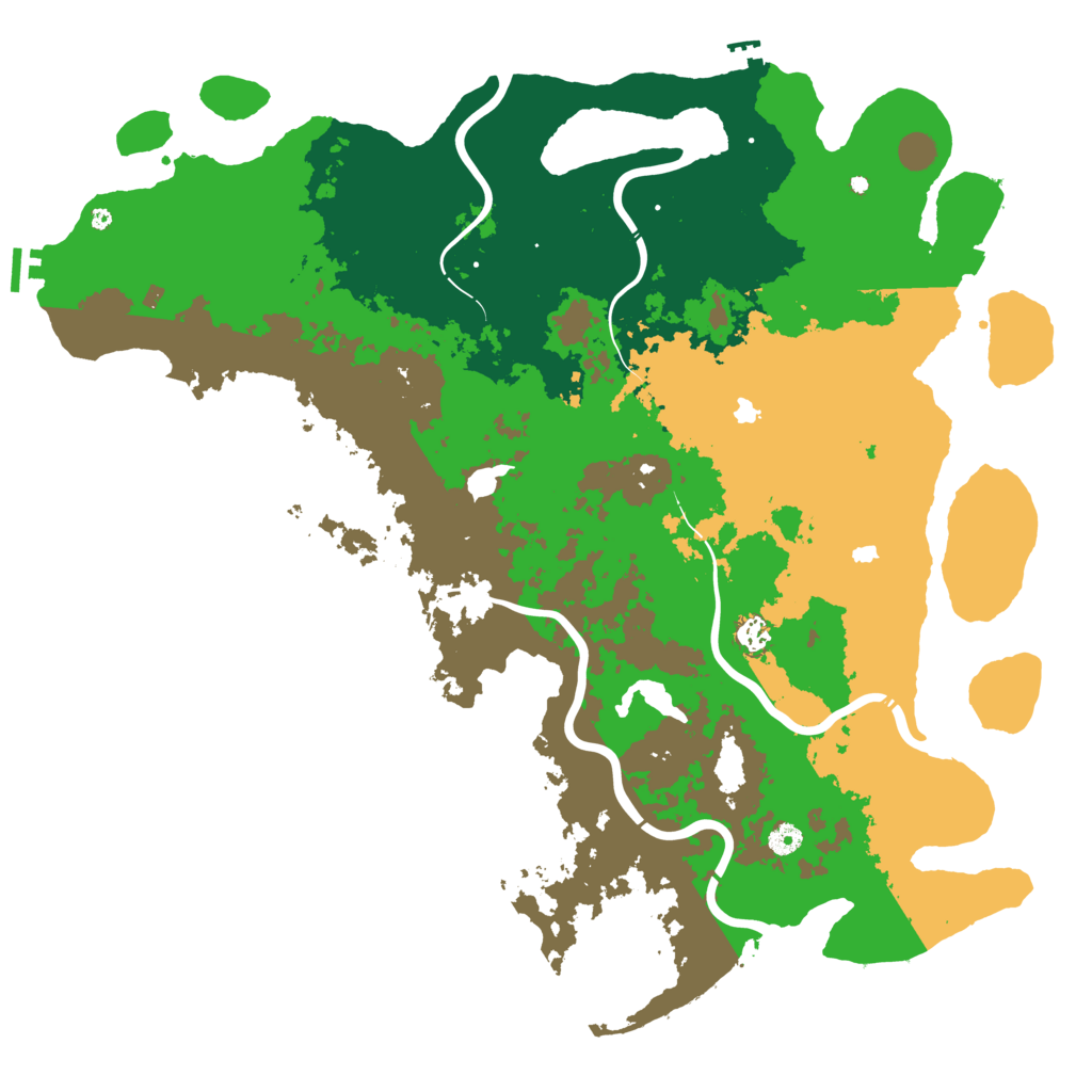 Biome Rust Map: Procedural Map, Size: 5000, Seed: 2020097055