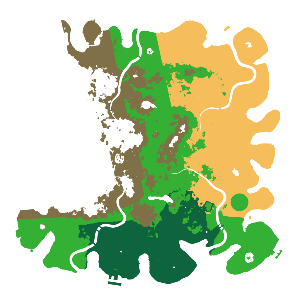 Biome Rust Map: Procedural Map, Size: 4500, Seed: 2061723981