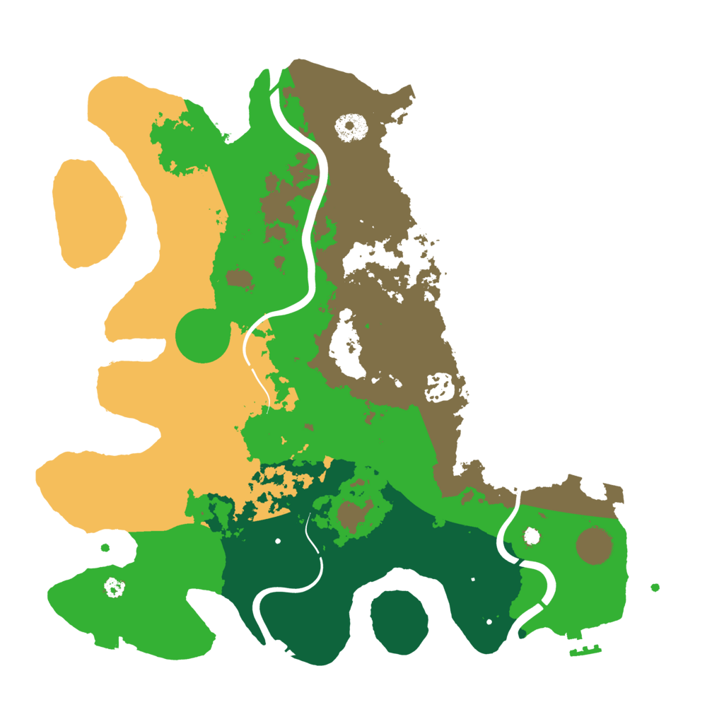 Biome Rust Map: Procedural Map, Size: 3500, Seed: 1818769860