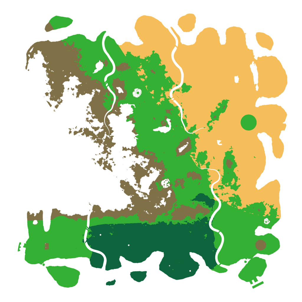 Biome Rust Map: Procedural Map, Size: 5000, Seed: 773016
