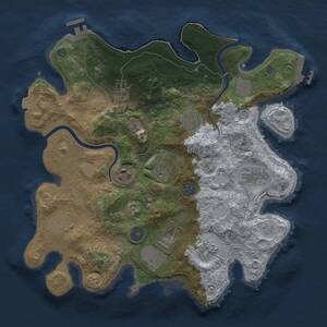 Thumbnail Rust Map: Procedural Map, Size: 3500, Seed: 1519859017, 18 Monuments