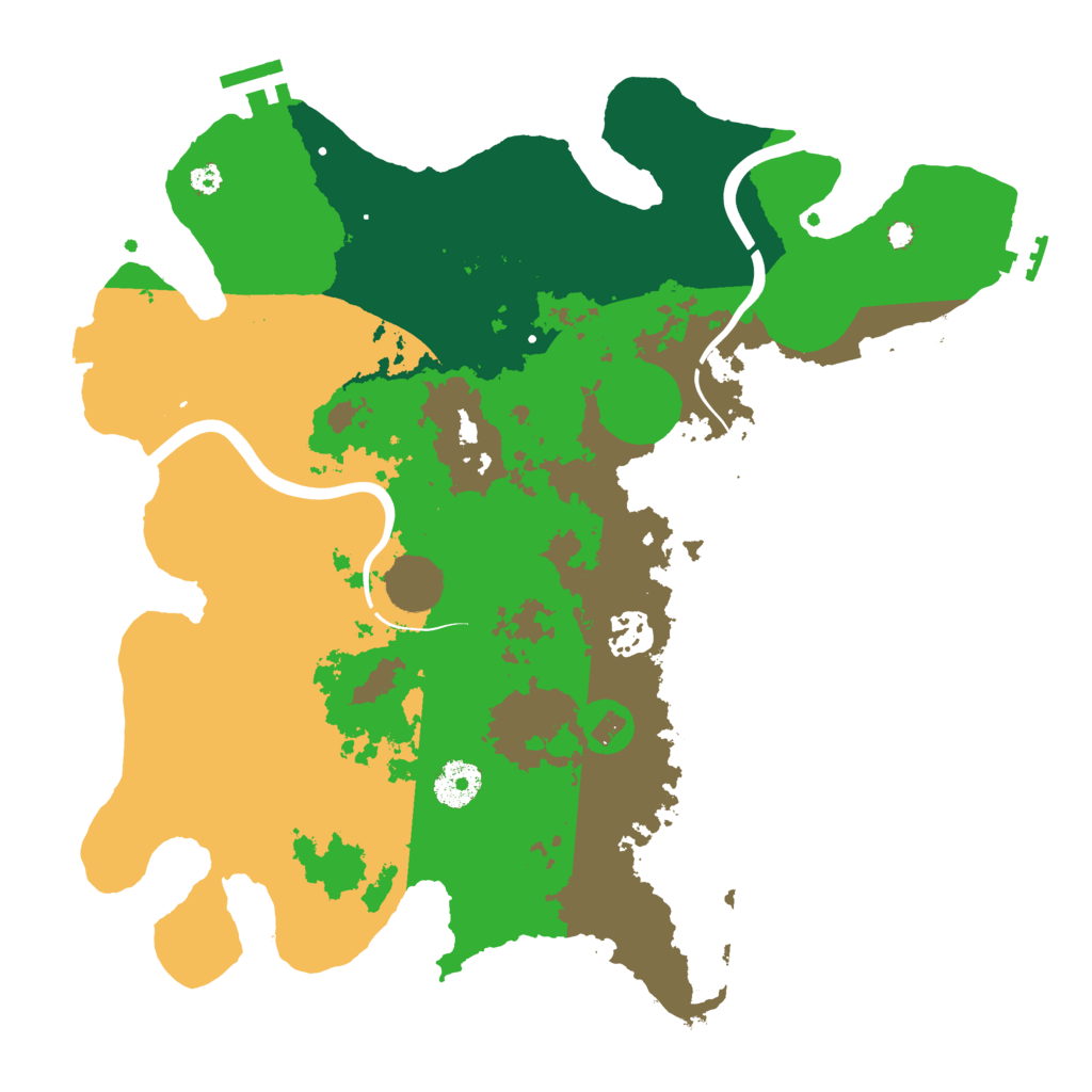 Biome Rust Map: Procedural Map, Size: 3500, Seed: 1519859017