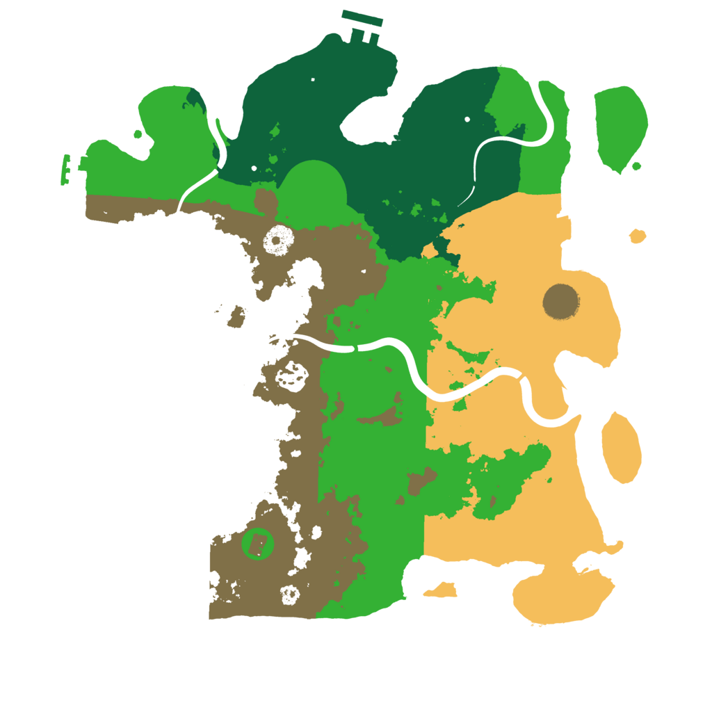 Biome Rust Map: Procedural Map, Size: 3500, Seed: 1076294390