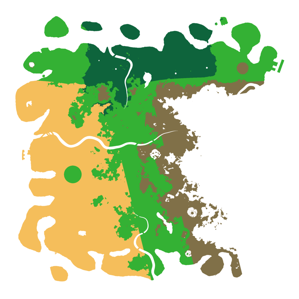 Biome Rust Map: Procedural Map, Size: 4500, Seed: 1366008847