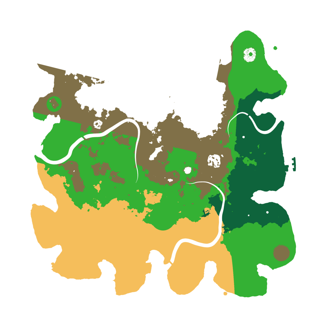 Biome Rust Map: Procedural Map, Size: 3500, Seed: 1829857362