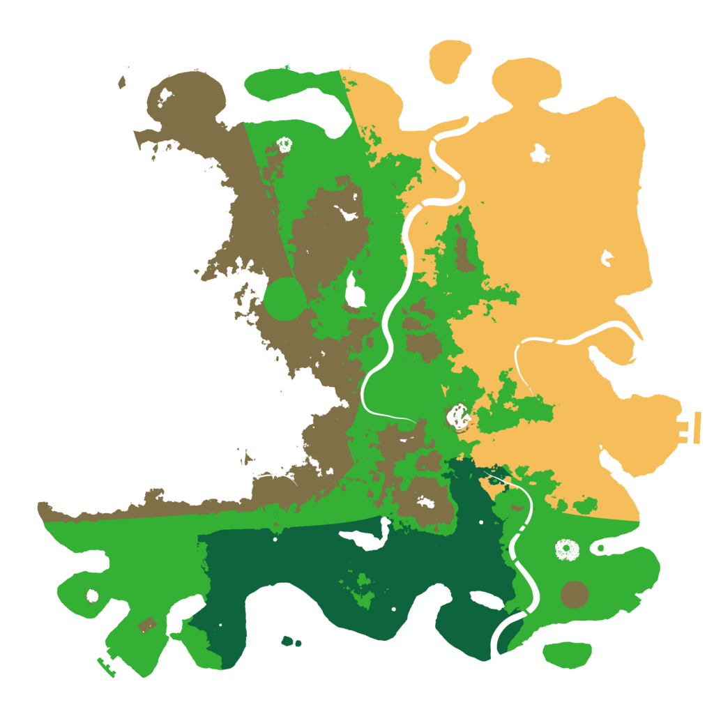 Biome Rust Map: Procedural Map, Size: 4500, Seed: 1289664809