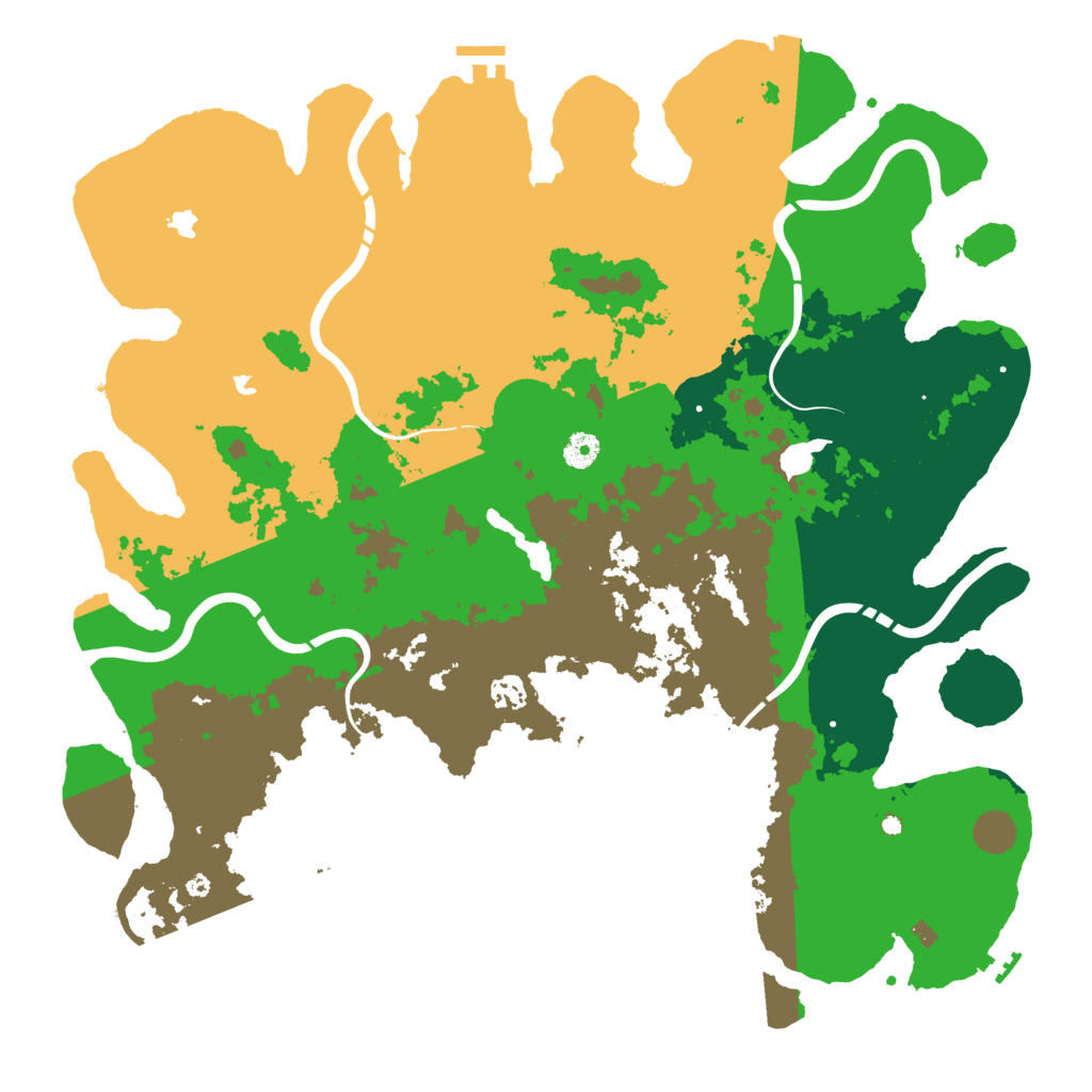 Biome Rust Map: Procedural Map, Size: 4500, Seed: 423680685