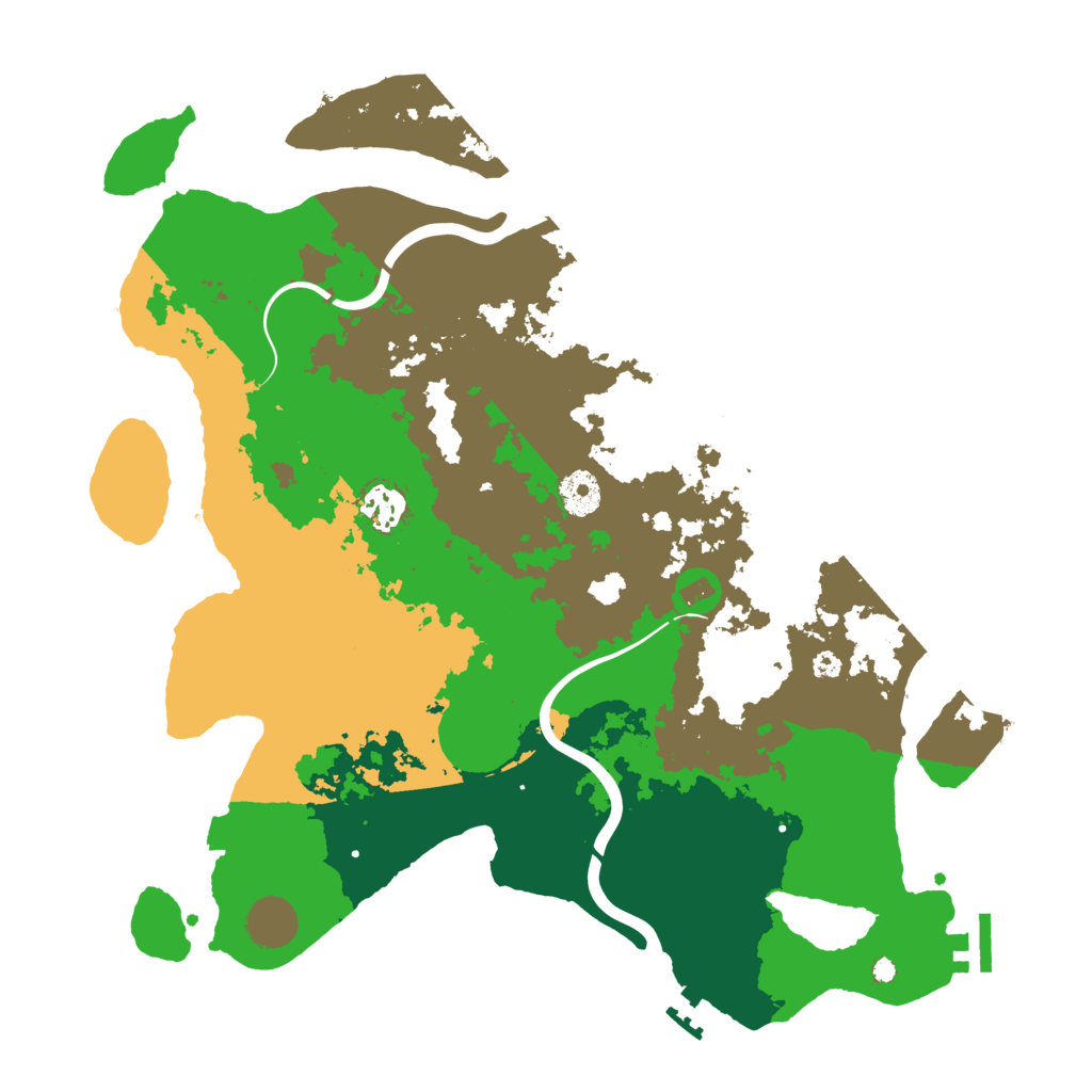 Biome Rust Map: Procedural Map, Size: 3750, Seed: 4800
