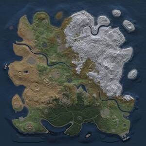 Thumbnail Rust Map: Procedural Map, Size: 4250, Seed: 275306146, 19 Monuments