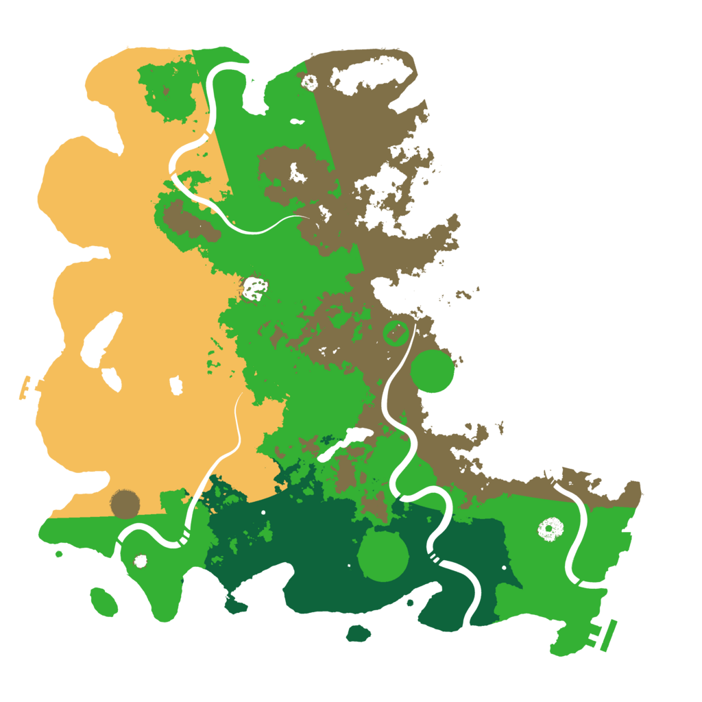 Biome Rust Map: Procedural Map, Size: 4300, Seed: 1705331099
