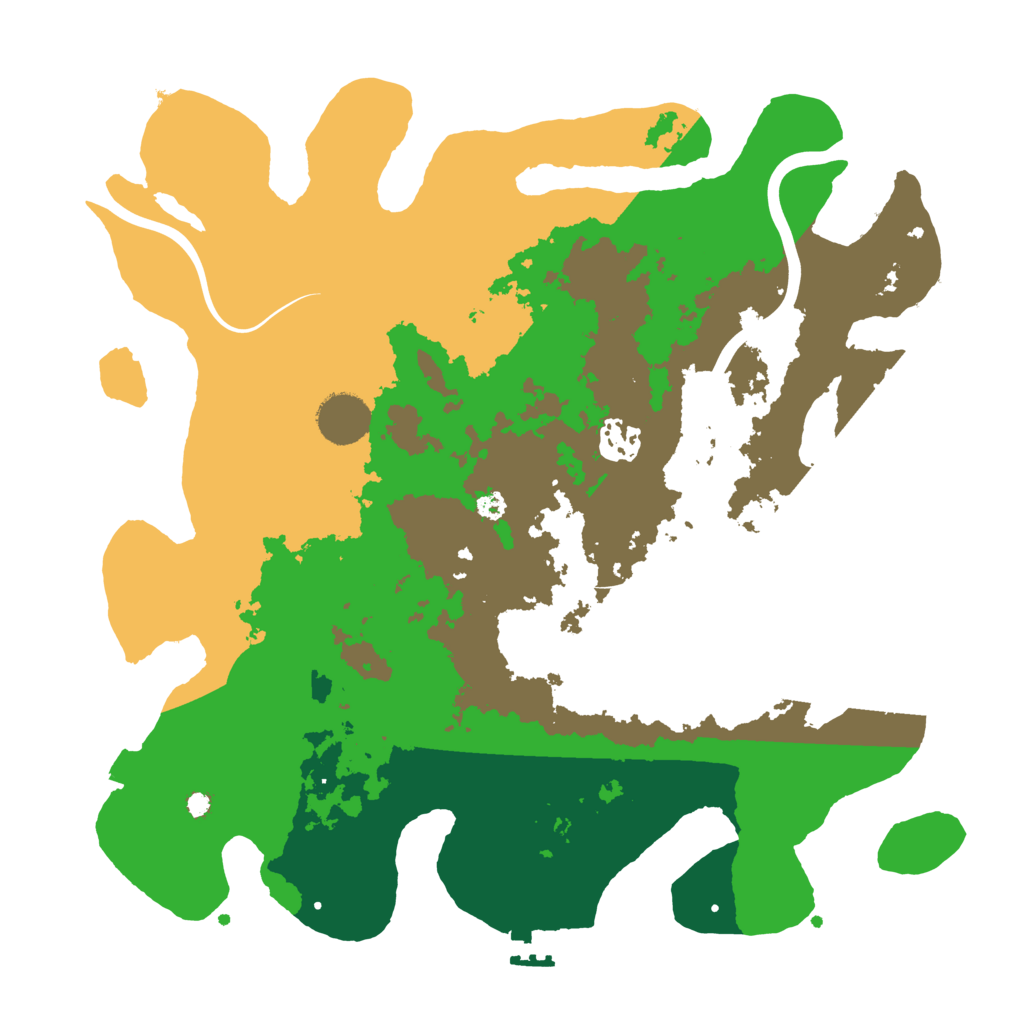 Biome Rust Map: Procedural Map, Size: 3500, Seed: 714625
