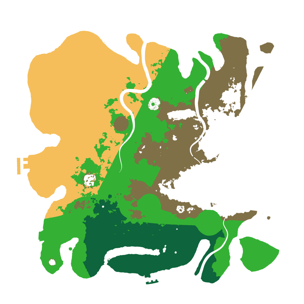 Biome Rust Map: Procedural Map, Size: 3700, Seed: 1335681956