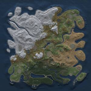 Thumbnail Rust Map: Procedural Map, Size: 4250, Seed: 11082026, 16 Monuments