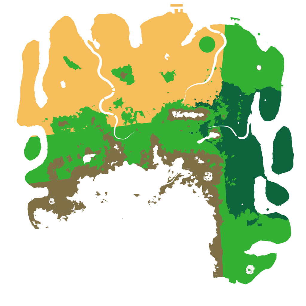 Biome Rust Map: Procedural Map, Size: 5000, Seed: 1929551490