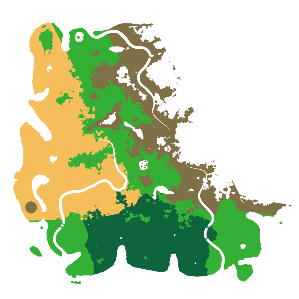 Biome Rust Map: Procedural Map, Size: 4500, Seed: 2071425264