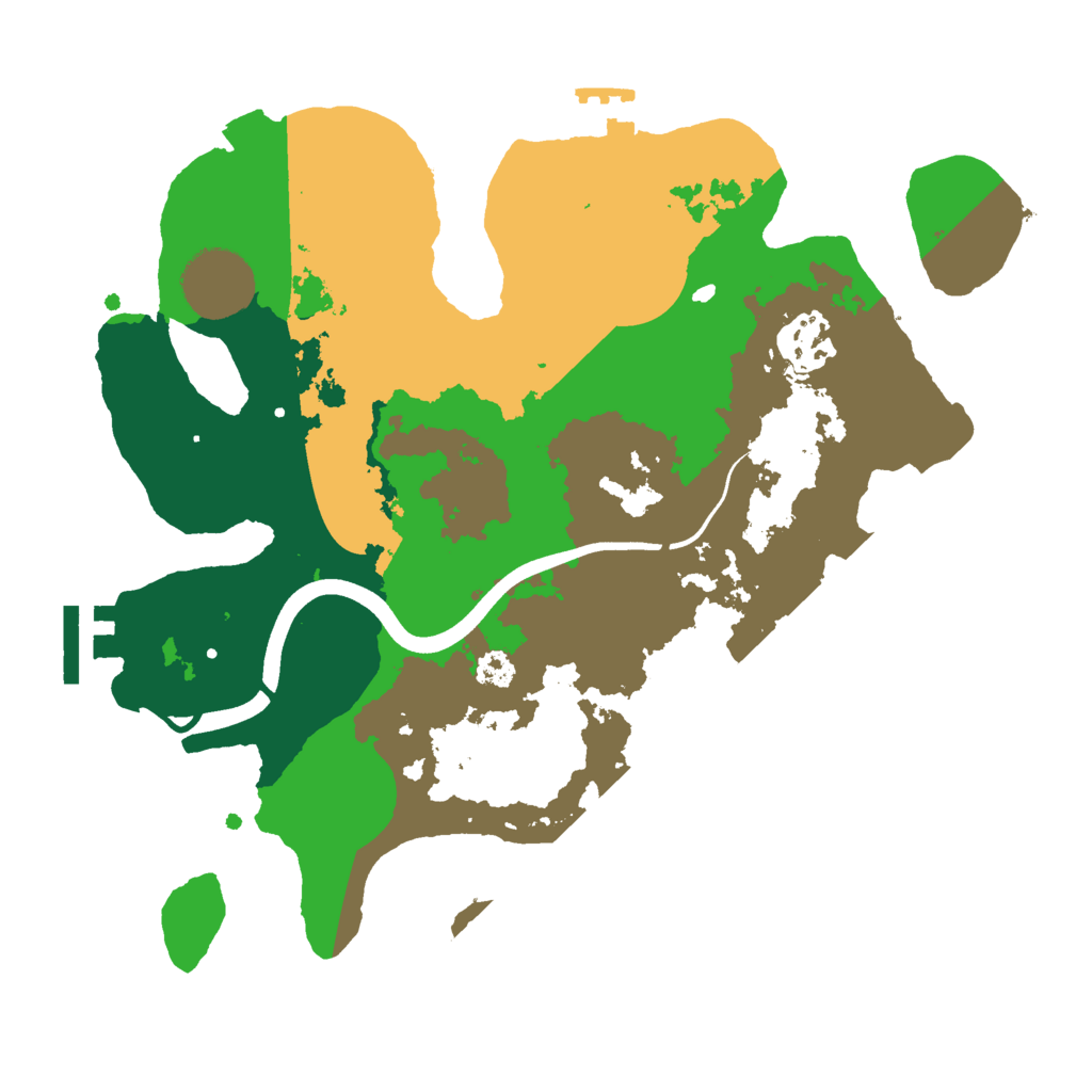 Biome Rust Map: Procedural Map, Size: 2800, Seed: 596009499