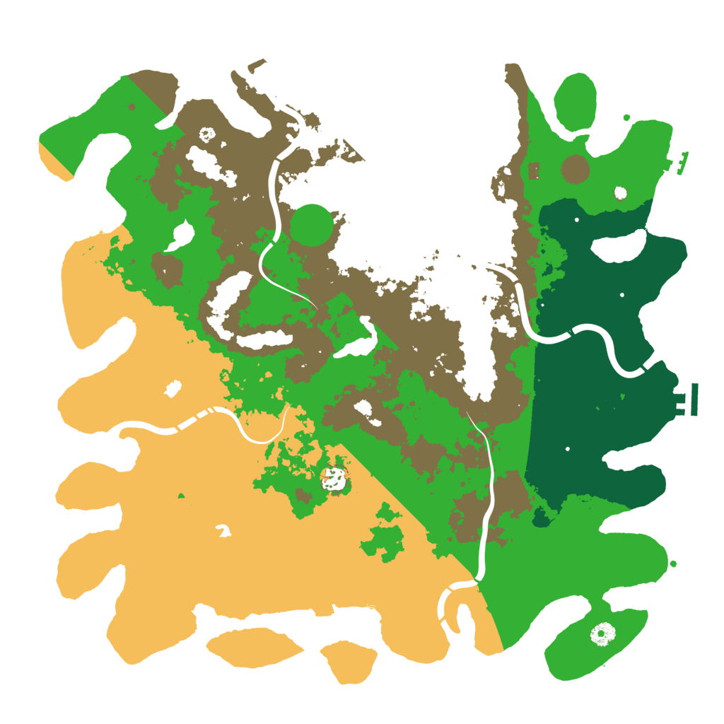 Biome Rust Map: Procedural Map, Size: 4500, Seed: 872935069