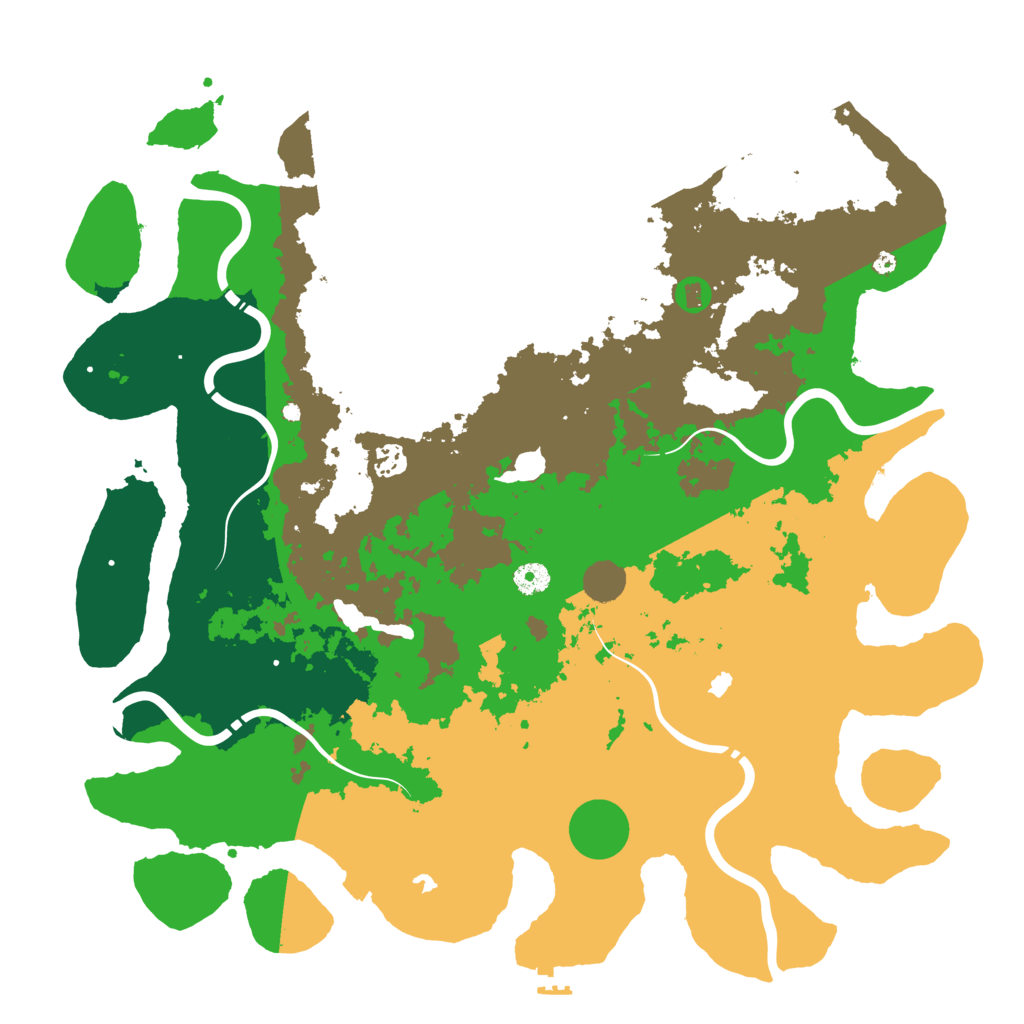 Biome Rust Map: Procedural Map, Size: 4500, Seed: 531619313