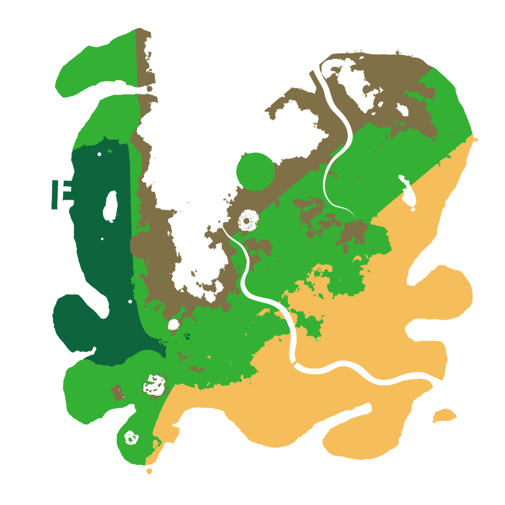 Biome Rust Map: Procedural Map, Size: 3500, Seed: 2053200227
