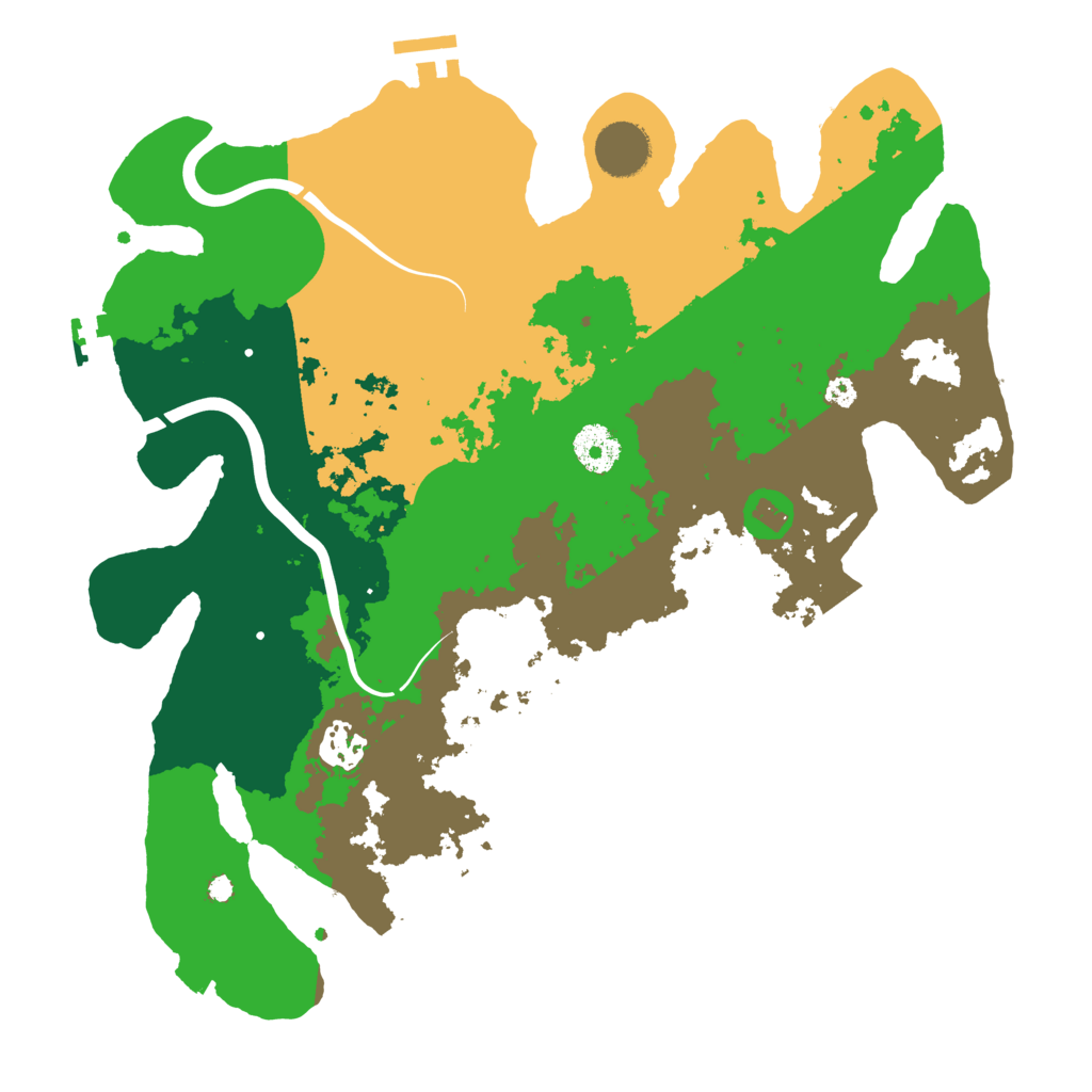 Biome Rust Map: Procedural Map, Size: 3500, Seed: 1562692528