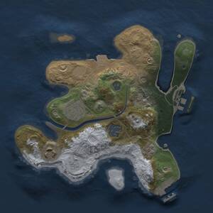 Thumbnail Rust Map: Procedural Map, Size: 2400, Seed: 1381505302, 12 Monuments